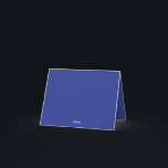 Krachtige minimale huwelijksuitnodiging in diepbla aankondiging<br><div class="desc">Moderne minimalistische trouwkaart ontwerp met effen diepblauwe achtergrond - perfect voor elegante zomer- of formele trouwfeesten het hele jaar door.</div>