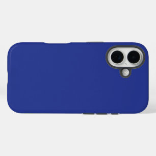 Krachtige minimale trouwuitnodiging in diepblauw iPhone 16 hoesje