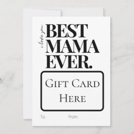 Krachtige Minimalistische Beste Mama Ooit Cadeauka Feestdagenkaart
