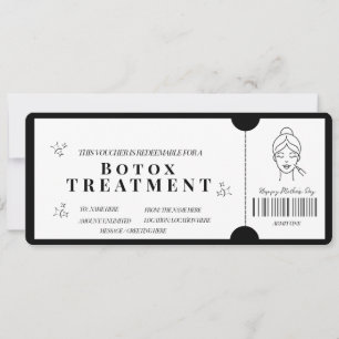 Krachtige Minimalistische Botox Behandeling Coupon Kaart