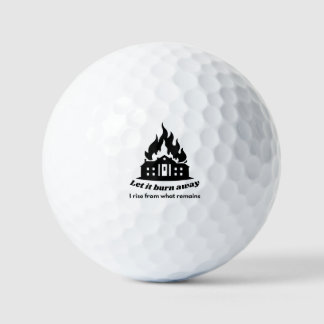 Krachtige Minimalistische Citaat Golfbal–Kracht & Golfballen