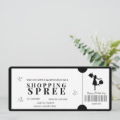 Krachtige Minimalistische Winkelcadeaubon Kaart (Staand voorkant)