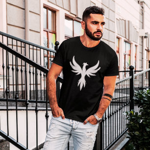 Krachtige moderne Phoenix Rising Mannen T-shirt