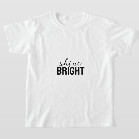Krachtige Motivatie Typography Poster – Moderne Te T-shirt (Laagn)