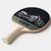 Krachtige motorfiets - Ping Pong Paddle Tafeltennisbatje (Voorkant Gekanteld)