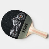Krachtige motorfiets - Ping Pong Paddle Tafeltennisbatje (Zijkant)