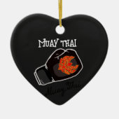 Krachtige Muay Thai-vechter Grafisch Keramisch Ornament (Voorkant)