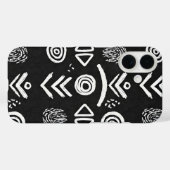 Krachtige Mud Cloth – Zwart & Wit Patroon Case-Mate iPhone Case (Achterkant (horizontaal))