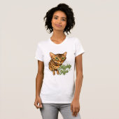 Krachtige Mya V-hals T-shirt (Voorkant volledig)