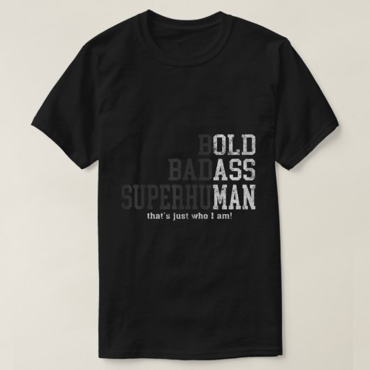 Krachtige Onverschrokken Superhumane Statement Kun T-shirt (Design voorkant)