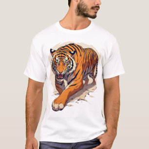 Krachtige Oplaad Tijger T-shirt