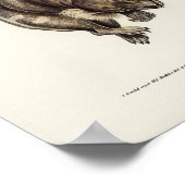 Krachtige Owl van Elizabeth Gould Poster (Hoek)