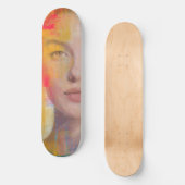 Krachtige penseelstreek schoonheidskunst persoonlijk skateboard (Voorkant)
