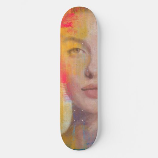 Krachtige penseelstreek schoonheidskunst persoonlijk skateboard (Voorkant)