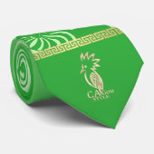 Krachtige pijl kanak. Groen Jade. Stropdas (Opgerold)