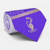 Krachtige pijl-oever kanak.Violet. Stropdas (Opgerold)
