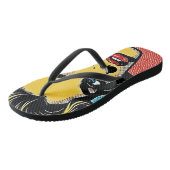 Krachtige Pop Art Vrouw Gedefinieerd Teenslippers (Schuin)