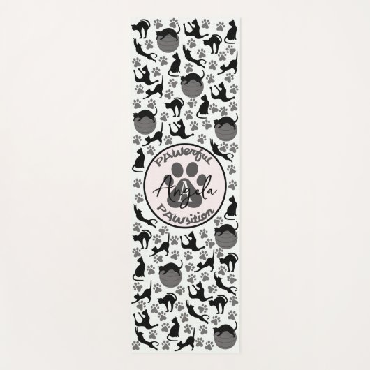 Krachtige Positie Kattenpoot Stretching Yoga Mat (Voorkant)