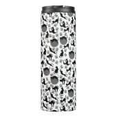 Krachtige Positie Stretching Yoga Cat Thermosbeker (Achterkant)