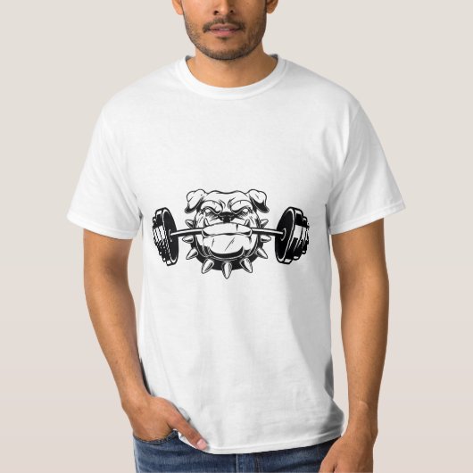 Krachtige poten hond t-shirt (Voorkant)