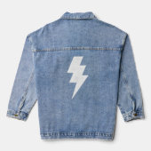 Krachtige Power Bolt van Vin Zzep Denim Jacket (Achterkant)