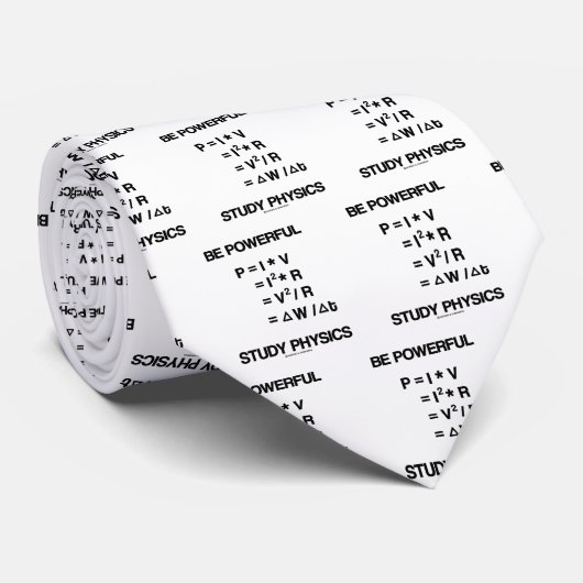 Krachtige (Power Equations) Study Physics Stropdas (Opgerold)