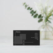 Krachtige profielkaart visitekaartje (Staand voorkant)