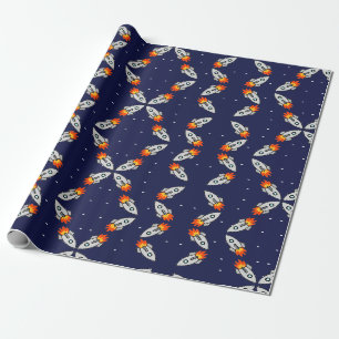 Krachtige raketten cadeaupapier