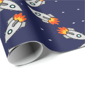 Krachtige raketten cadeaupapier (Rol Hoek)