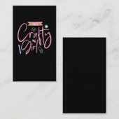 Krachtige rambokkerij Meisjesboek Visitekaartje (Voorkant / Achterkant)