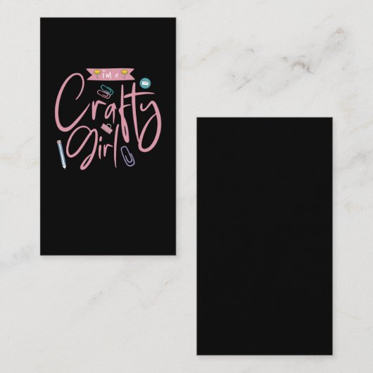 Krachtige rambokkerij Meisjesboek Visitekaartje (Voorkant / Achterkant)