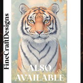 Krachtige Regal Tiger, Intense Gaze CB2 Decoupage Tissuepapier