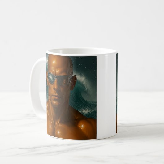 Krachtige reuzenandroid koffiemok (Voorkant links)