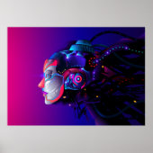 Krachtige robot poster (Voorkant)