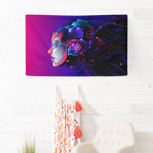 Krachtige robot spandoek (Insitu)