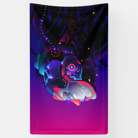 Krachtige robot spandoek (Verticaal)