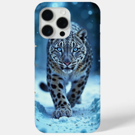 Krachtige roofdier besneeuwde wildernis koude scho iPhone 15 pro max hoesje