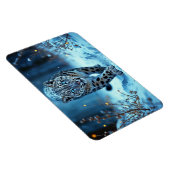 Krachtige roofdier besneeuwde wildernis koude scho magneet (Rechterzijde)