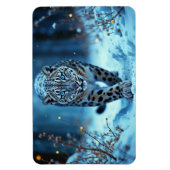 Krachtige roofdier besneeuwde wildernis koude scho magneet (Verticaal)