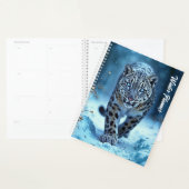 Krachtige roofdier besneeuwde wildernis koude scho planner (Display)