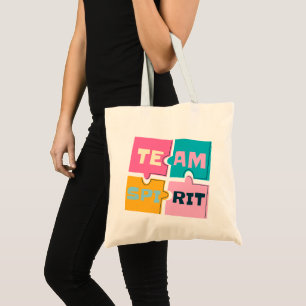 Krachtige Sans Serif simpele boodschappentas tea Tote Bag