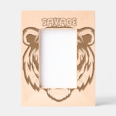 Krachtige Savage Tiger Afbeelding Lijst Decor Gegraveerde Lijstjes (Voorkant)