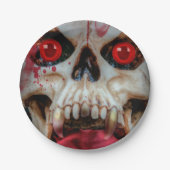 Krachtige schedel papieren bordje (Voorkant)
