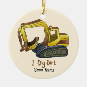 Krachtige Schep Graaf Zand  Keramisch Ornament