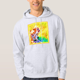 Krachtige Schetah Dierenschildering. Bestel nu Hoodie