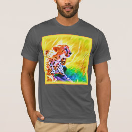 Krachtige Schetah Dierenschildering. Bestel nu T-shirt