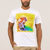 Krachtige Schetah Dierenschildering. Bestel nu T-shirt (Voorkant)