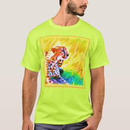 Krachtige Schetah Dierenschildering. Bestel nu T-shirt