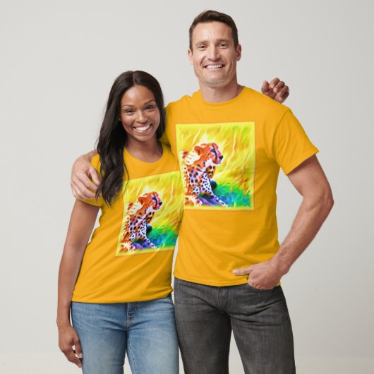 Krachtige Schetah Dierenschildering. Bestel nu T-shirt (Unisex)