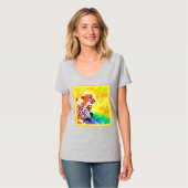 Krachtige Schetah Dierenschildering. Bestel nu T-shirt (Voorkant volledig)